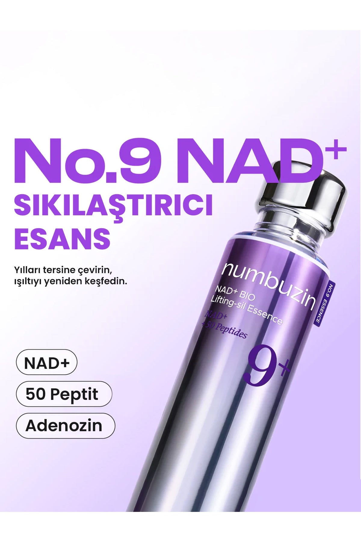 No.9 NAD Bio Lifting-sil Essence NAD+ - 50 Peptit ile Lifting Etkili, Sıkılaştırıcı Esans - 2
