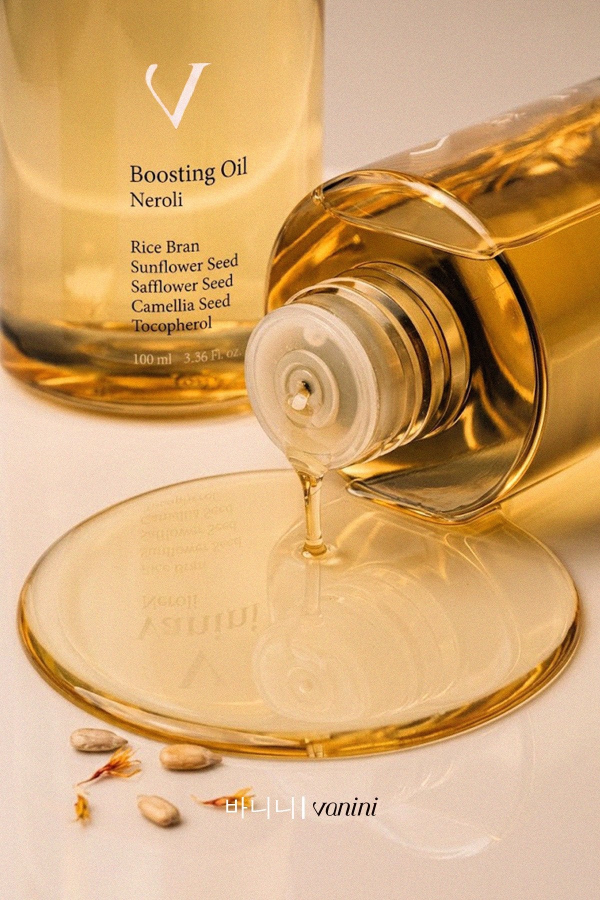 VANINI Korean Boosting Oil 100 ml | Vegan Yüz & Vücut Bakım Yağı | Pirinç Kepeği Yağı | Hassas Ciltler İçin - ürün görseli 6 | Cilt Bakım Ürünü / Skincare