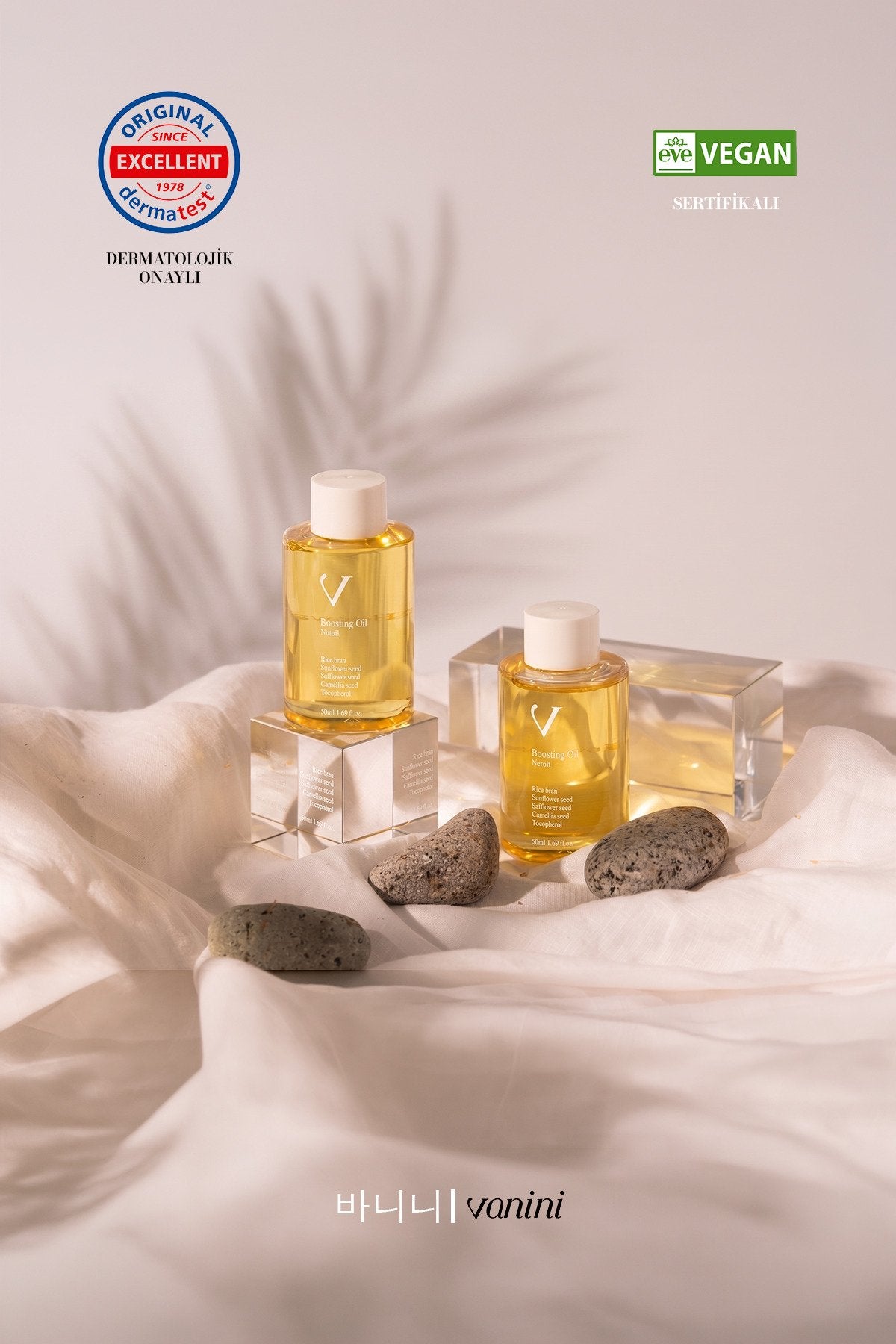 VANINI Korean Boosting Oil 100 ml | Vegan Yüz & Vücut Bakım Yağı | Pirinç Kepeği Yağı | Hassas Ciltler İçin - ürün görseli 8 | Cilt Bakım Ürünü / Skincare