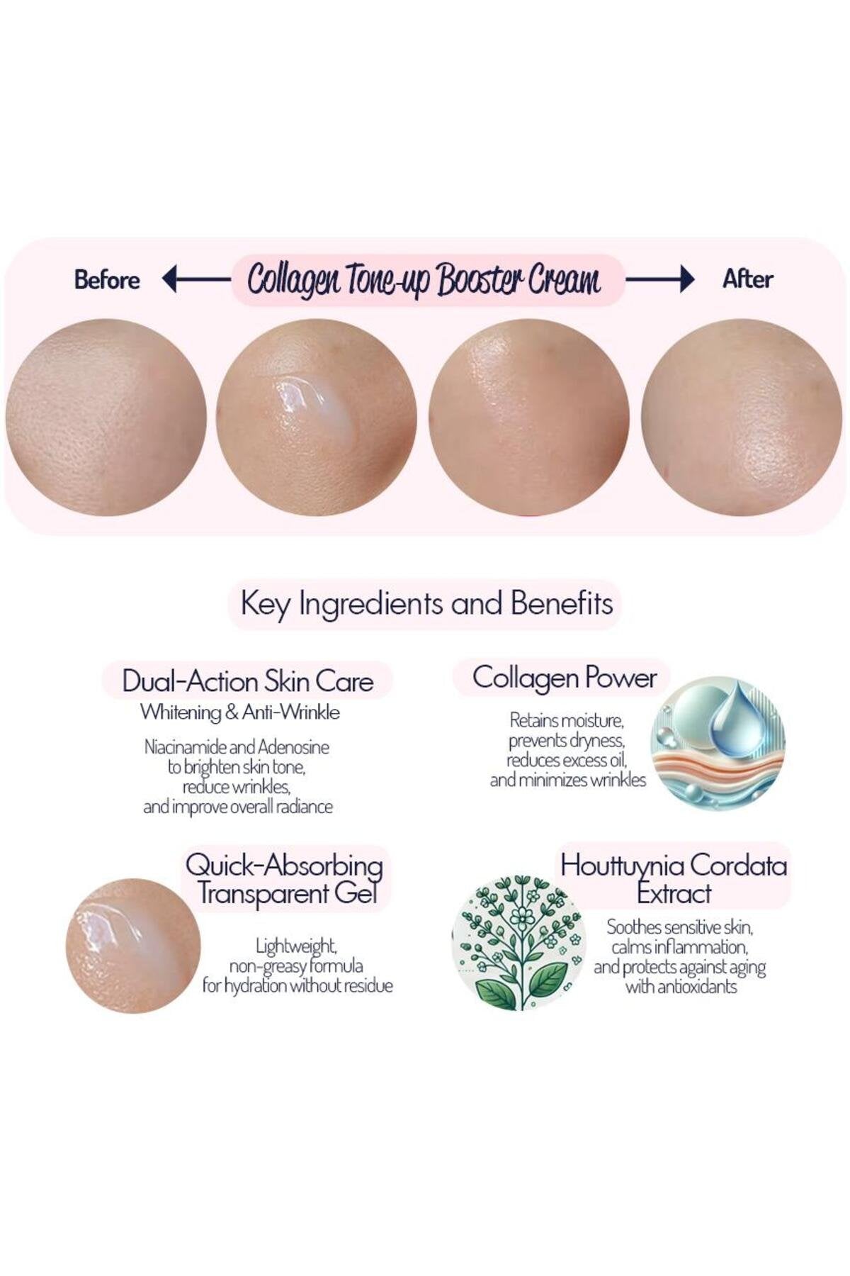 RIVECOWE Bariyer Güçlendirici Kolajen Krem / Collagen Tone‑up Güçlendirici Cream - ürün görseli 9 | Cushion / Fondöten
