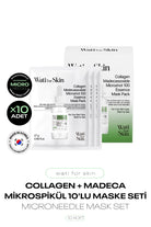 Kolajen ve Madecassoside İçeren Mikro Spikül İğneli Kağıt Maske Wati For Skin Microneedle Mask 10lu - 1